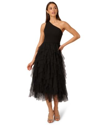 Adrianna - Women's One-Shoulder Midi Dress