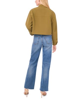 Women's V-Neck Cropped Jacket