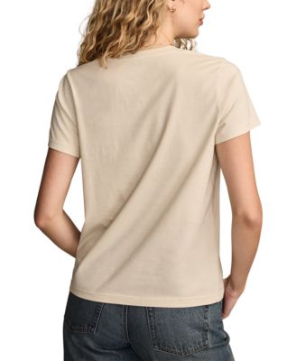 Women's Lucky In Love Butterfly Classic Crewneck T-Shirt