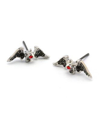 Faux Stone Bat Stud Earrings