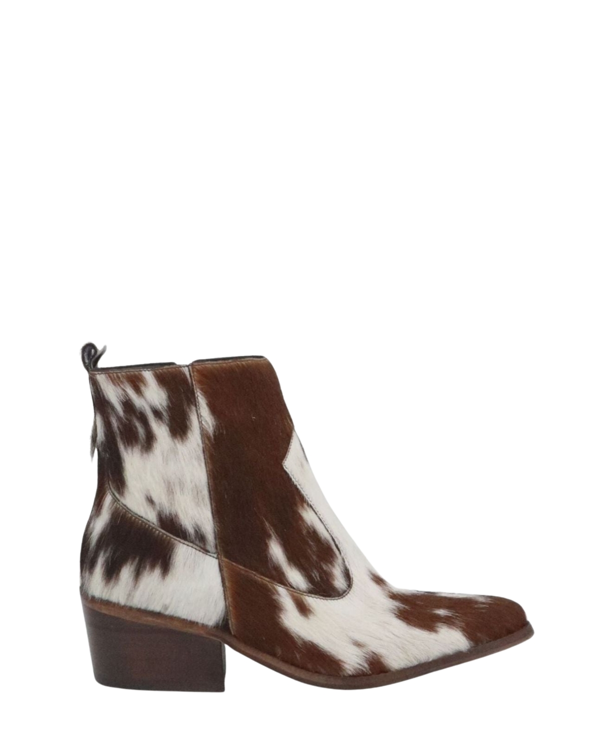 Women's Nomad Cowhide Leather Cowboy Booties - Cowhide