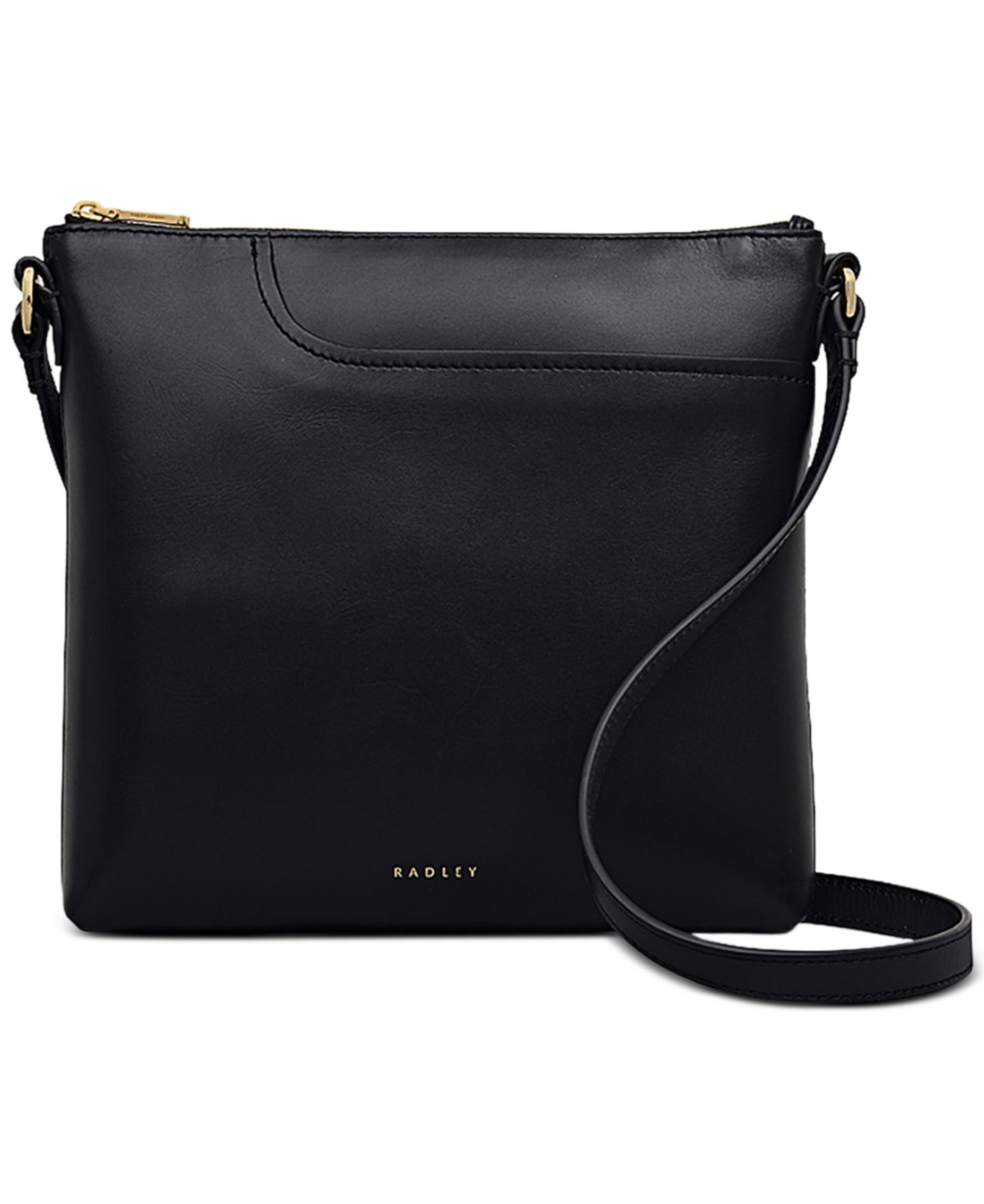Женская сумка Radley London Pockets Mini Leather Ziptop Crossbody, цвет: Чёрный — фото 1