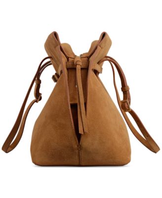 The Christina Large Suede Zip Top Shoulder Bag