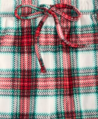 Women's Merry Plaid Fleece Pajama Pants, Macy's Exclusive
