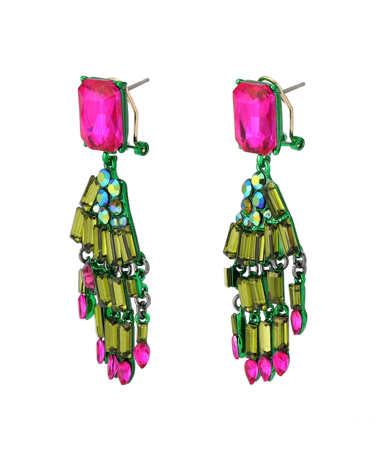 Betsey Johnson Faux Stone Witch Hands Drop Earrings