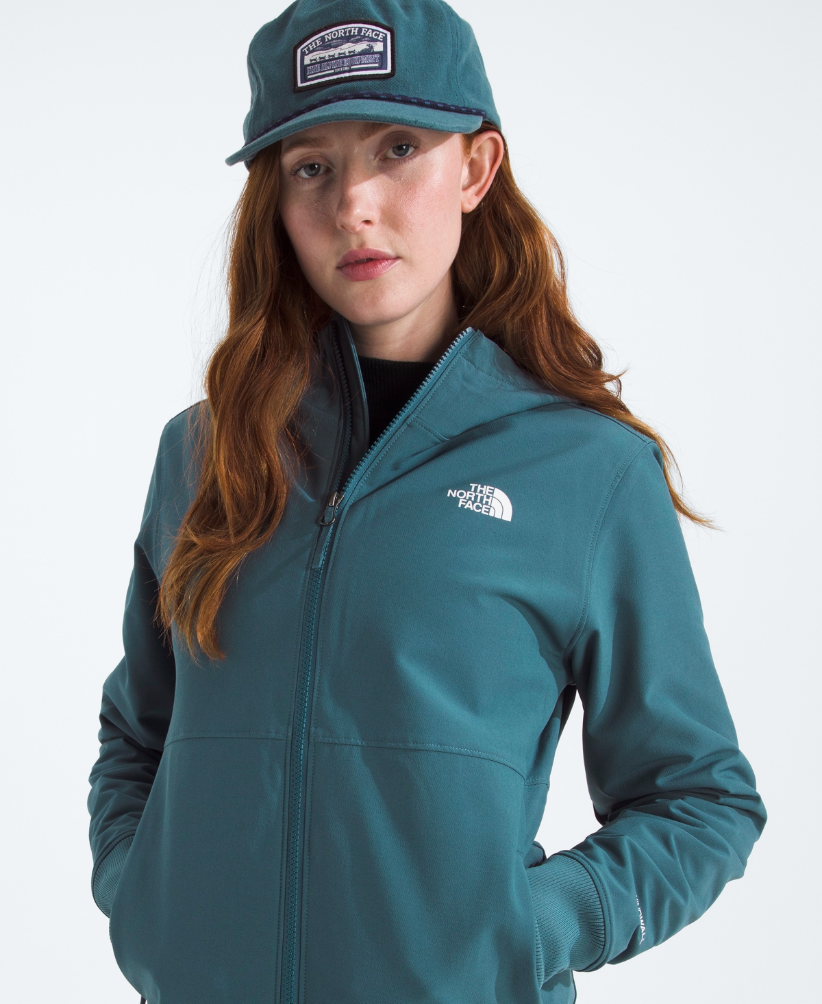 The North Face Women's Shelbe Raschel Zip-front Fleece-lined Hoodie Jacket In Green