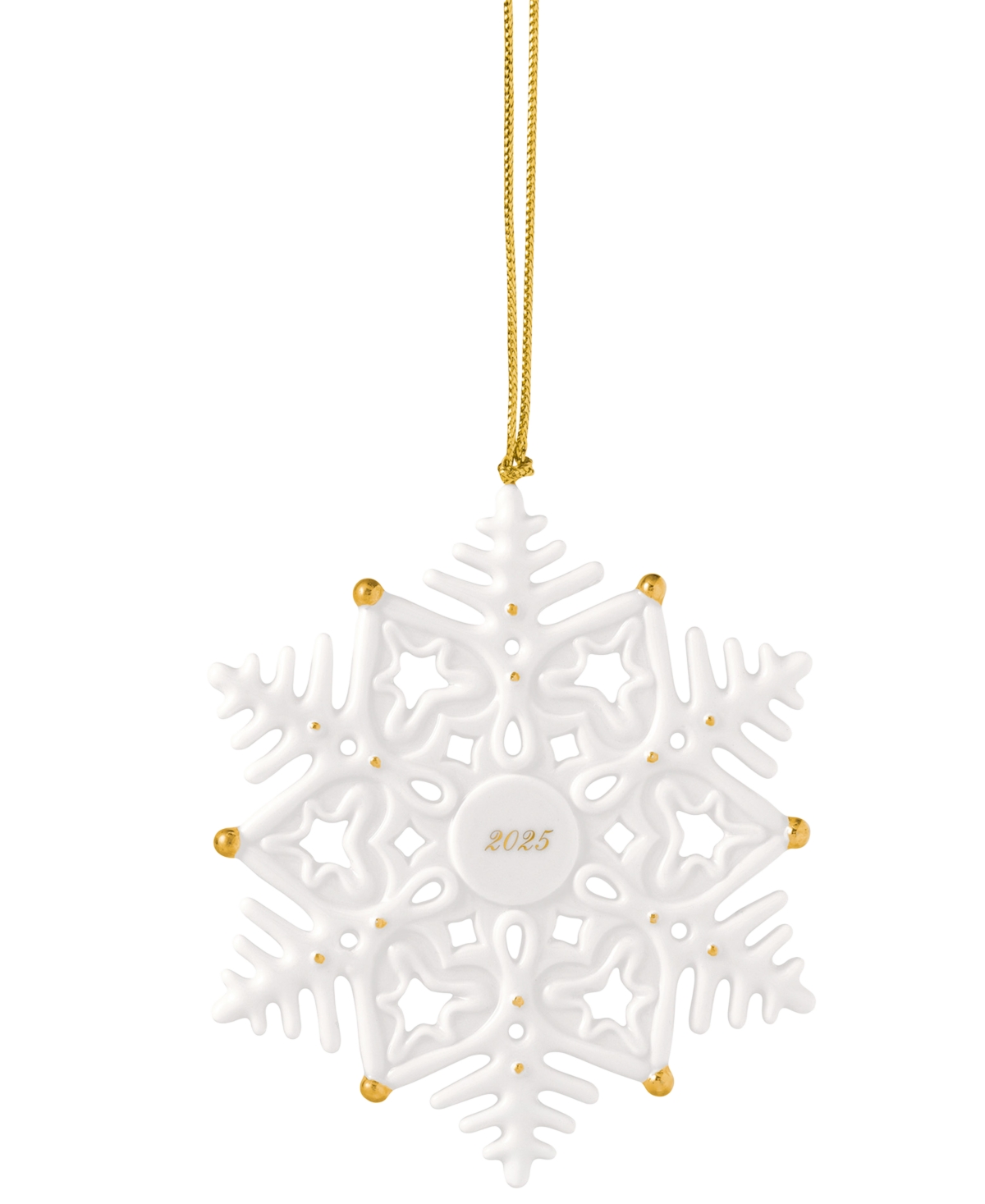 Villeroy & Boch 2025 Christmas Classics Annual Snowflake Ornament In White