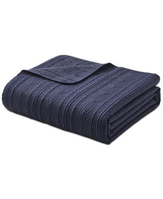 Seventh Studio Cable Knit Pinsonic Microfiber Quilt Sets In Green