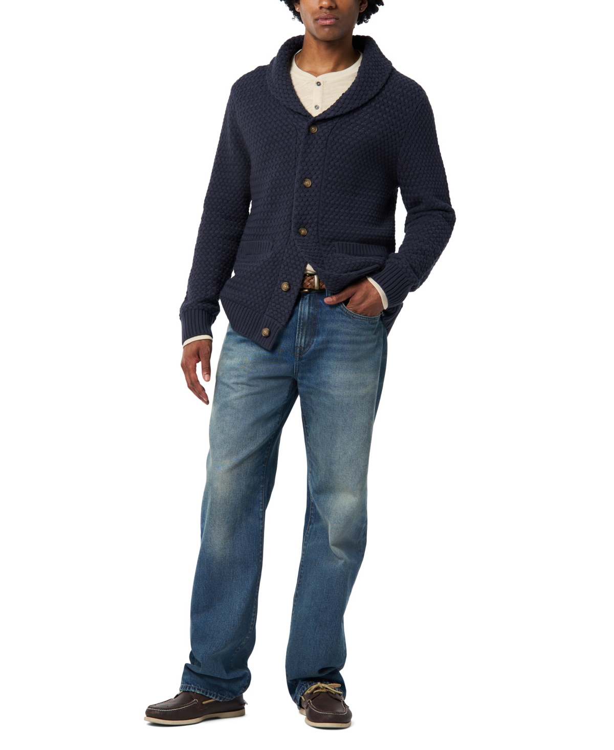 Buffalo David Bitton Men's Wendell Button-up Cardigan Sweater In Blue