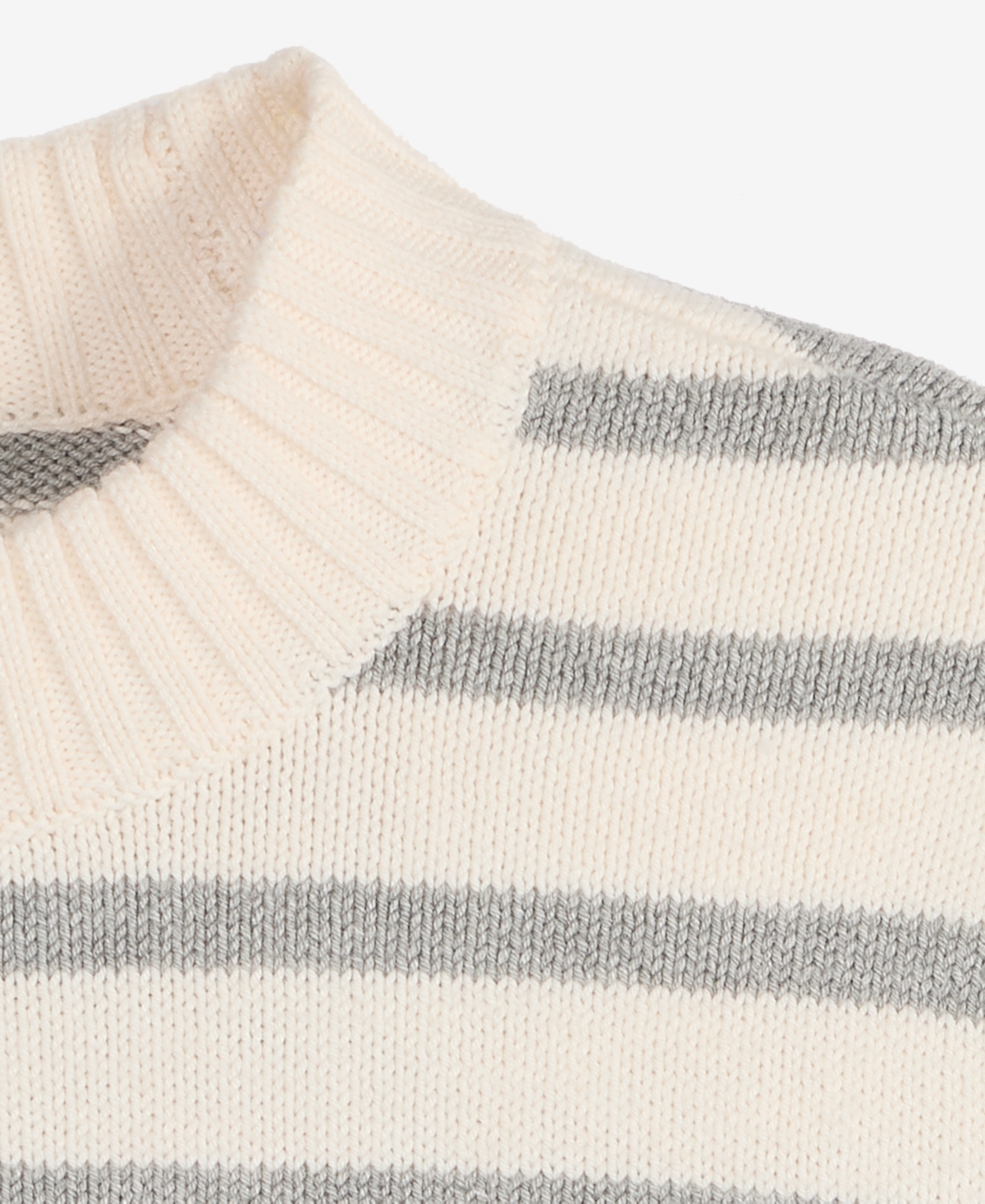 On 34th Women's Striped High-neck Sweater, Macy's Exclusive In White