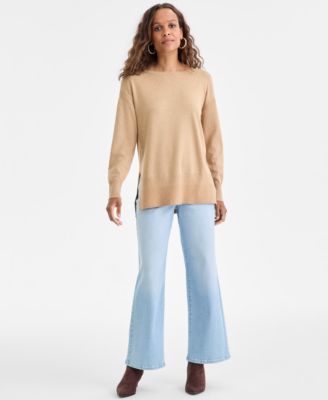 Petite Wide-Leg Jeans, Macy's Exclusive