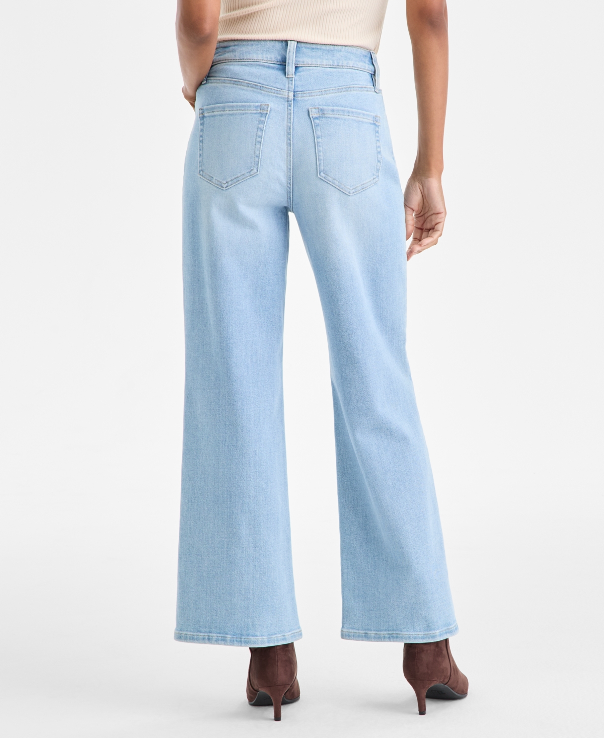 I.n.c. International Concepts Petite Wide-Leg Jeans, Macy's Exclusive