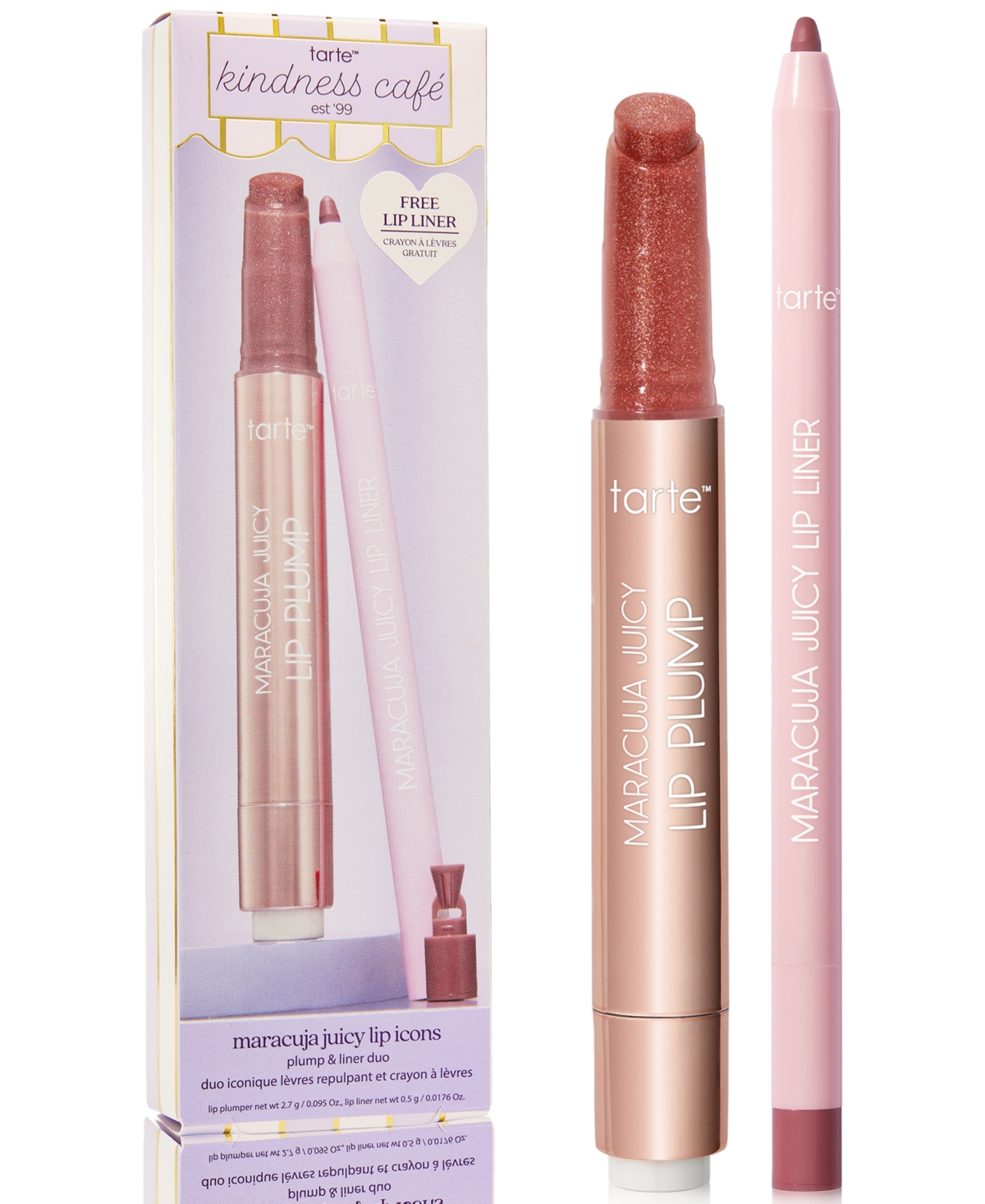 tarte 2-Pc. Maracuja Juicy Lip Icons Plump & Liner Set - Rosy Mauve