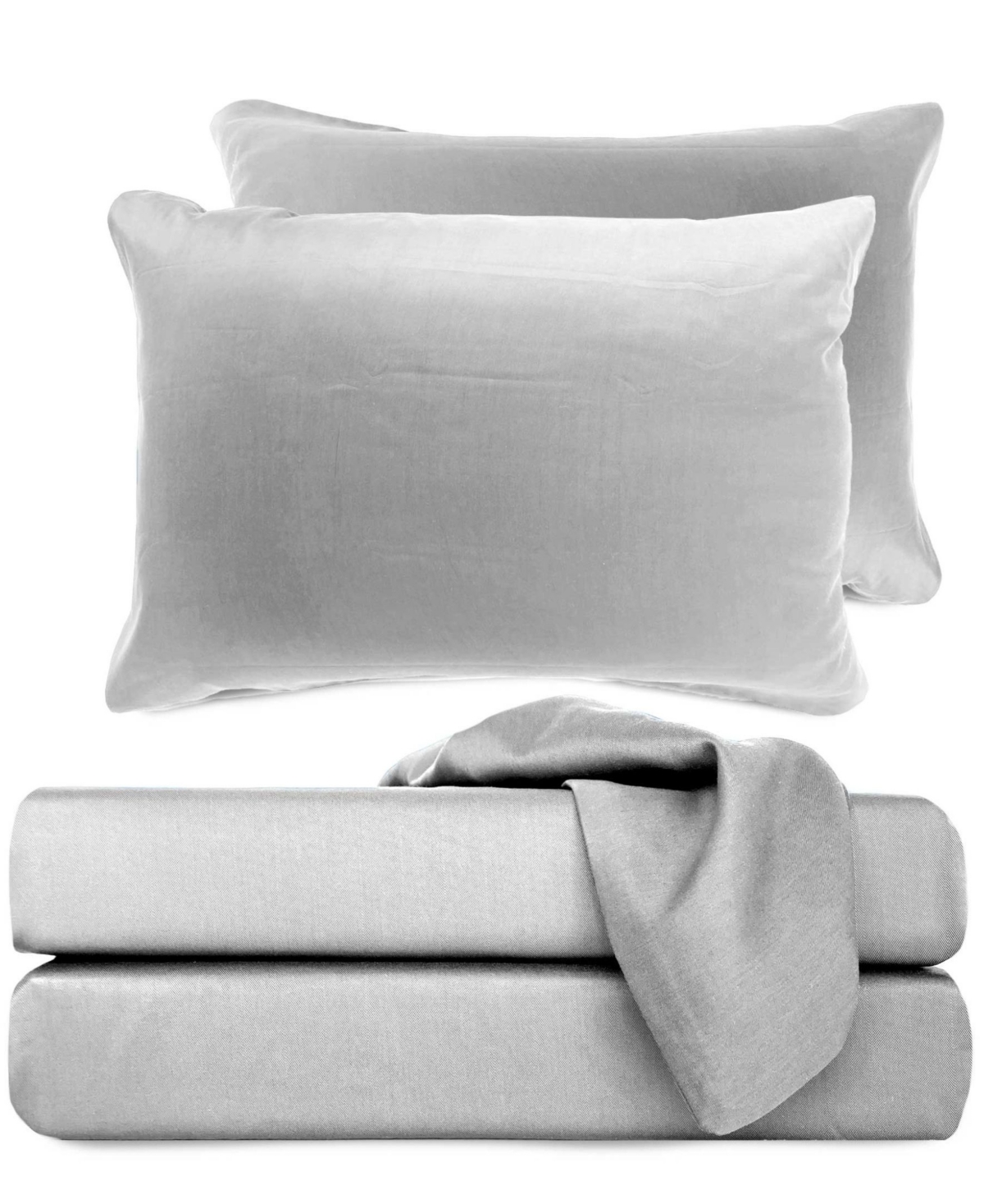 Bedvoyage Luxury Rayon From Bamboo 4-pc. Sheet Set, Queen In Gray
