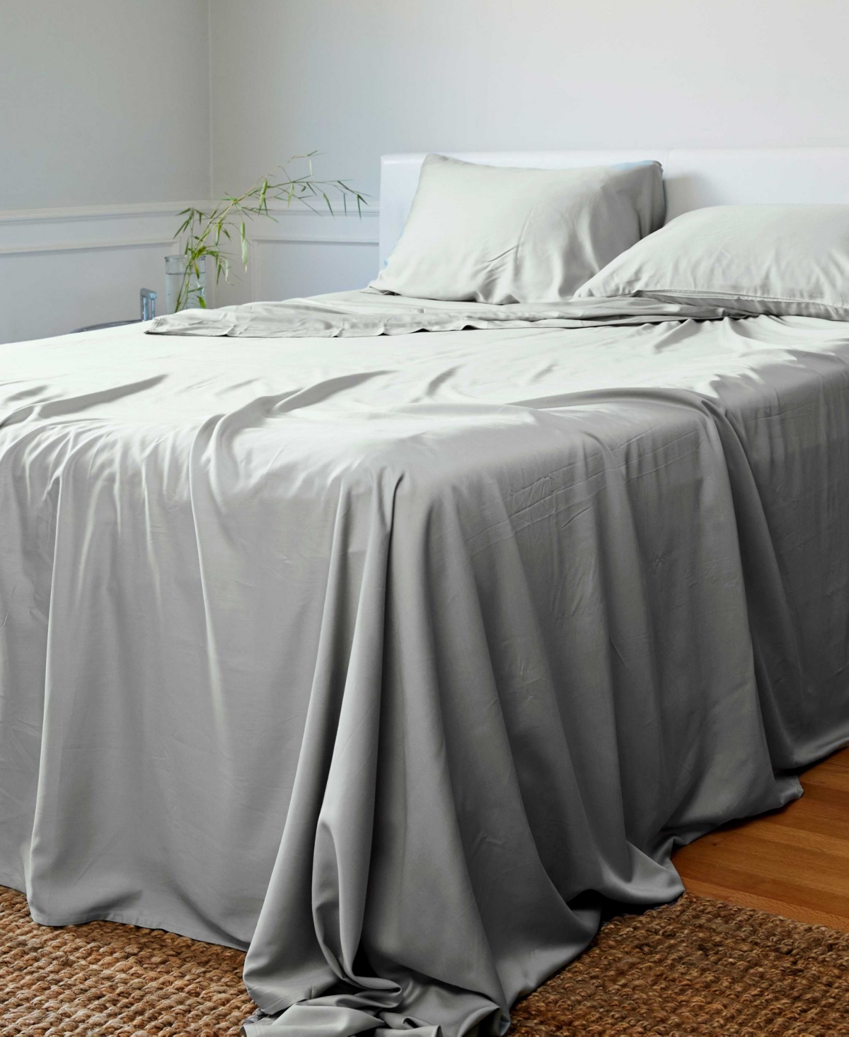 Bedvoyage Luxury Rayon From Bamboo 4-pc. Sheet Set, Queen In Gray