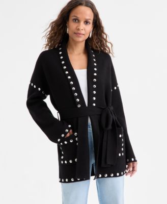 I.N.C. International Concepts - Petite Studded Cardigan