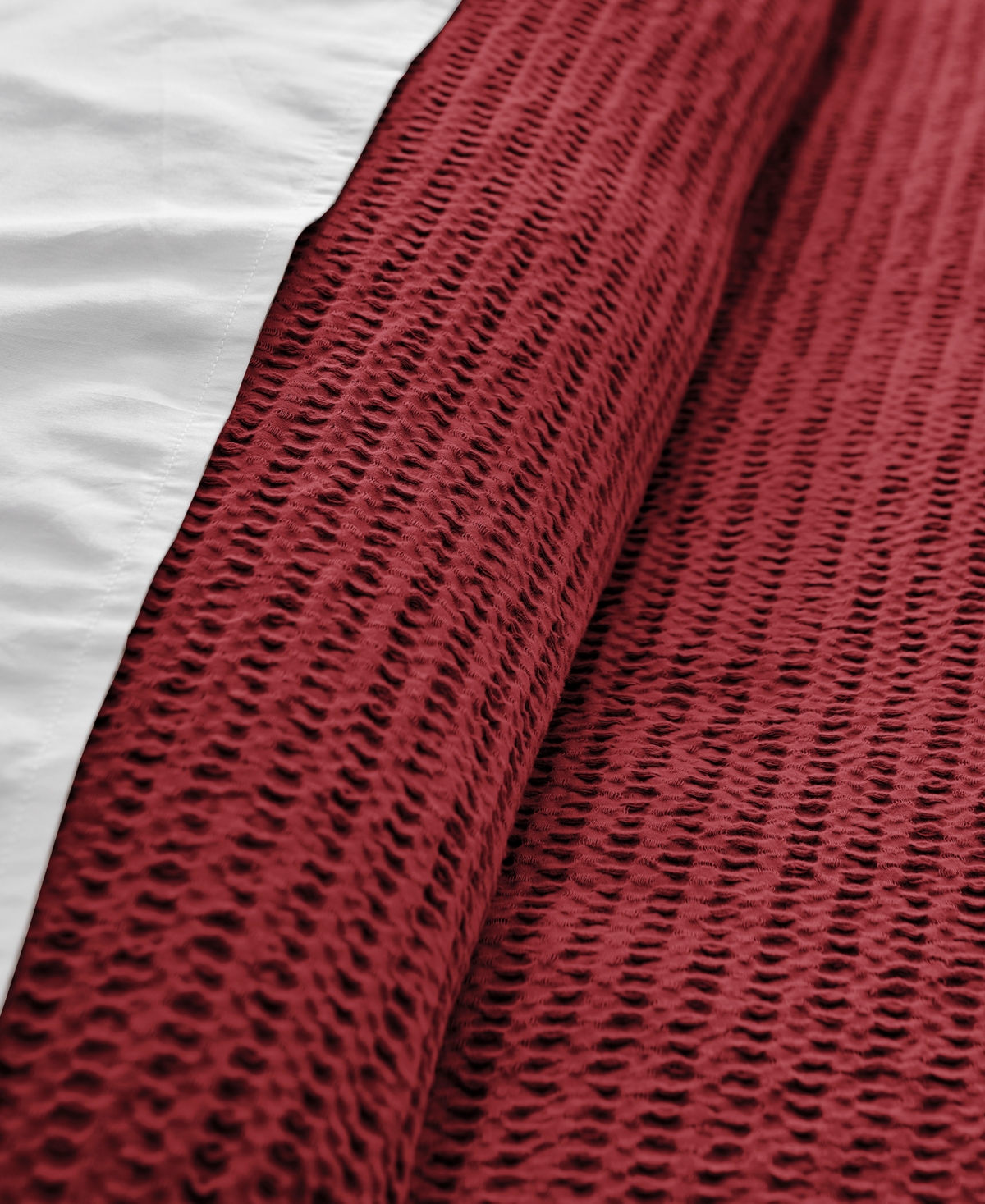 Levtex Cloud Waffle Textured 3-pc. Comforter Set, King/california King In Red