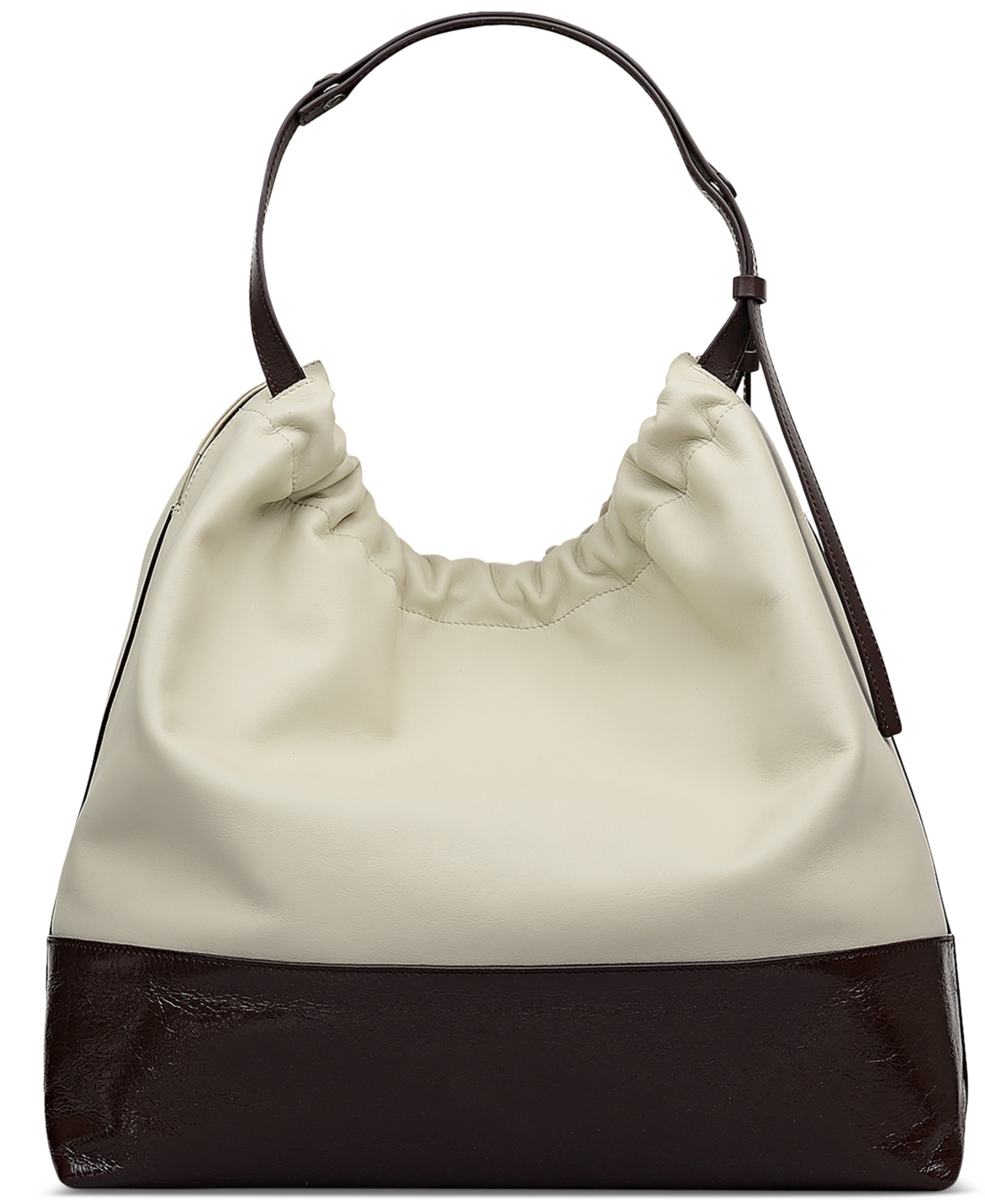 Radley London The Portobello Large Leather Drawstring Shoulder Bag In White