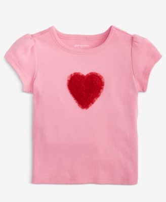 First Impressions - Baby Girls Short-Sleeve Heart T-Shirt