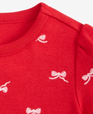 Baby Girls Mix and Match Short-Sleeve Jersey Bows-Print T-Shirt, Macy's Exclusive
