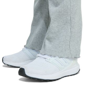 Girls 2-Piece Crewneck Fleece Pull-On Sweatshirt and Ribbed Flare Pant Set