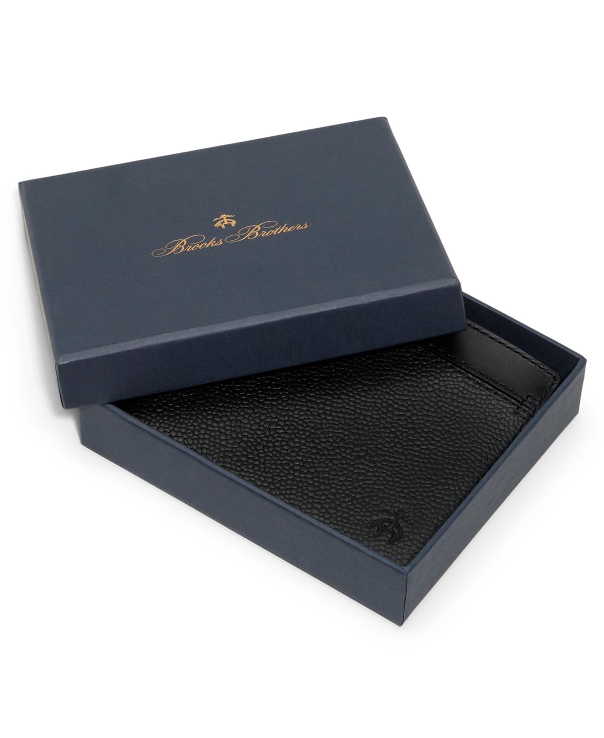 Brooks Brothers Men's Cayman Bi-Fold Leather Wallet