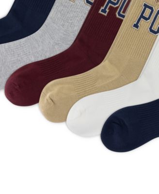 Men's 6-Pack Varsity Logo Crew Socks