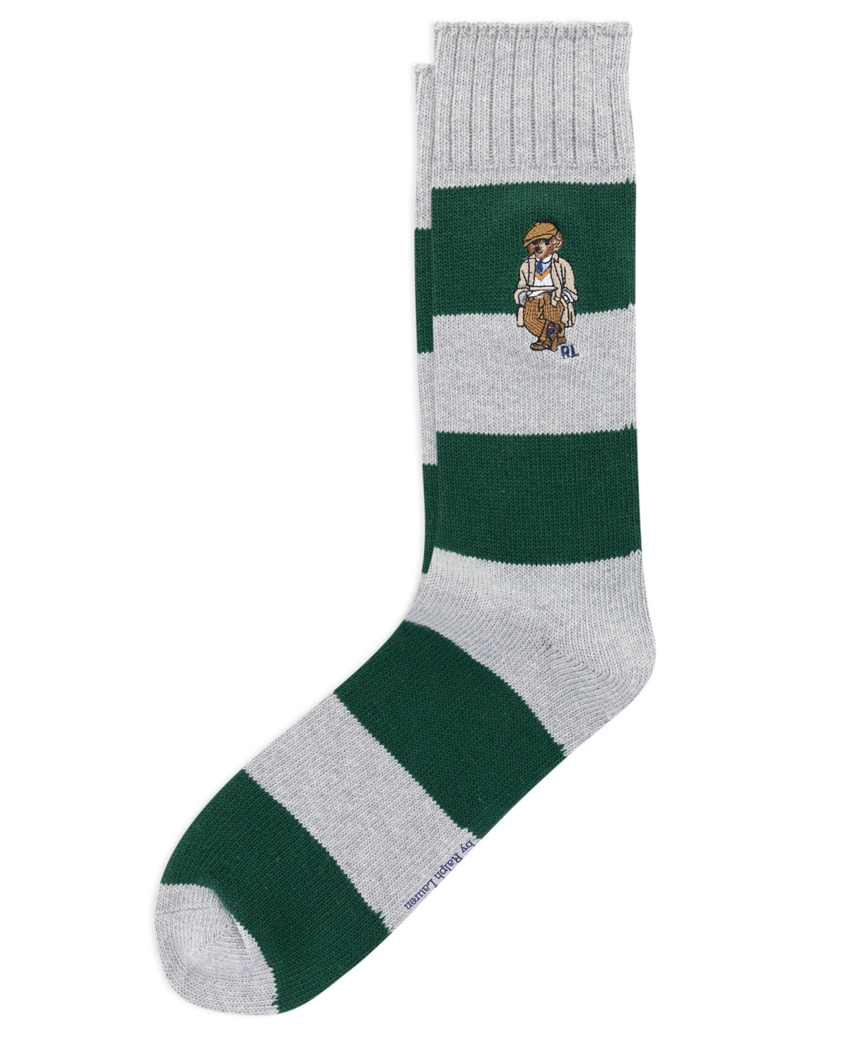 Polo Ralph Lauren Men's Embroidered Rugby Bear Crew Socks