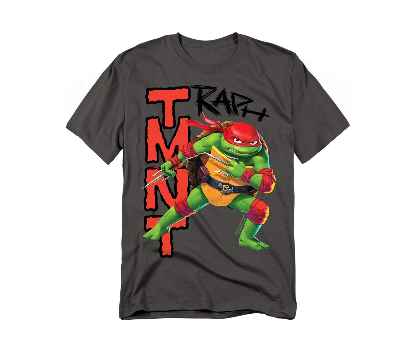 Мужская футболка Teenage Mutant Ninja Turtles Tmnt Mutant Mayhem Raph, цвет: Угольный — фото 1