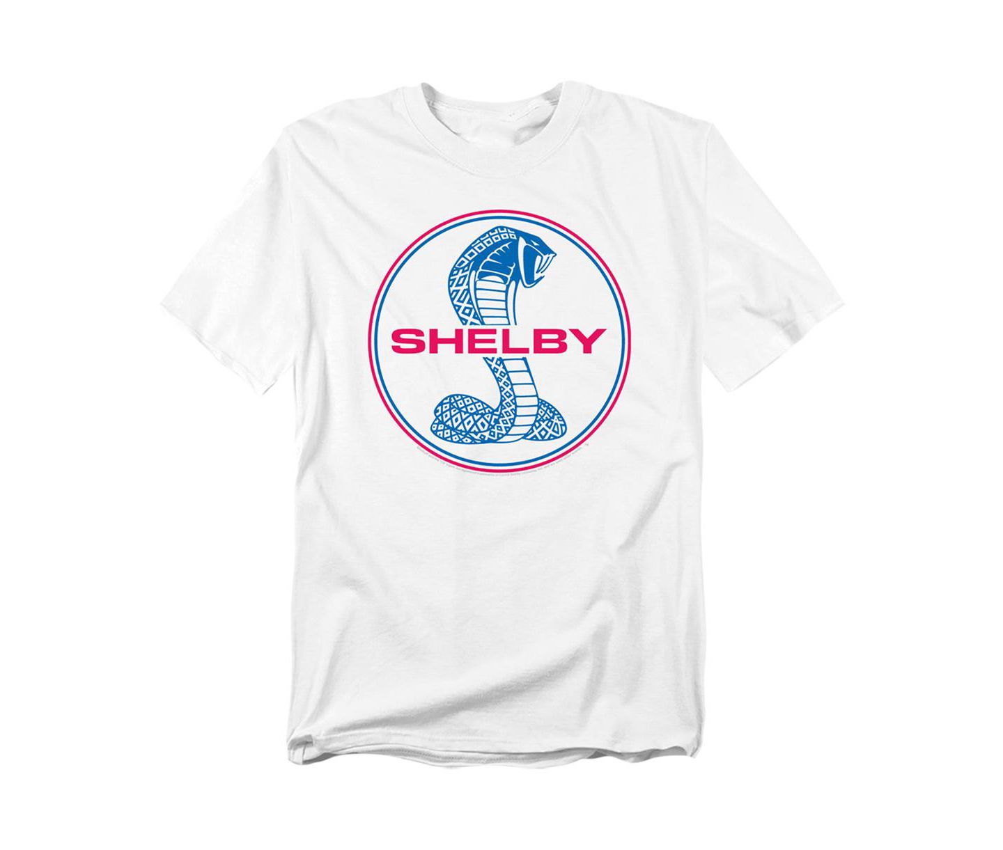 Мужская футболка Shelby Cobra Big & Tall Carroll Shelby Circle Logo Light, цвет: Белый — фото 1