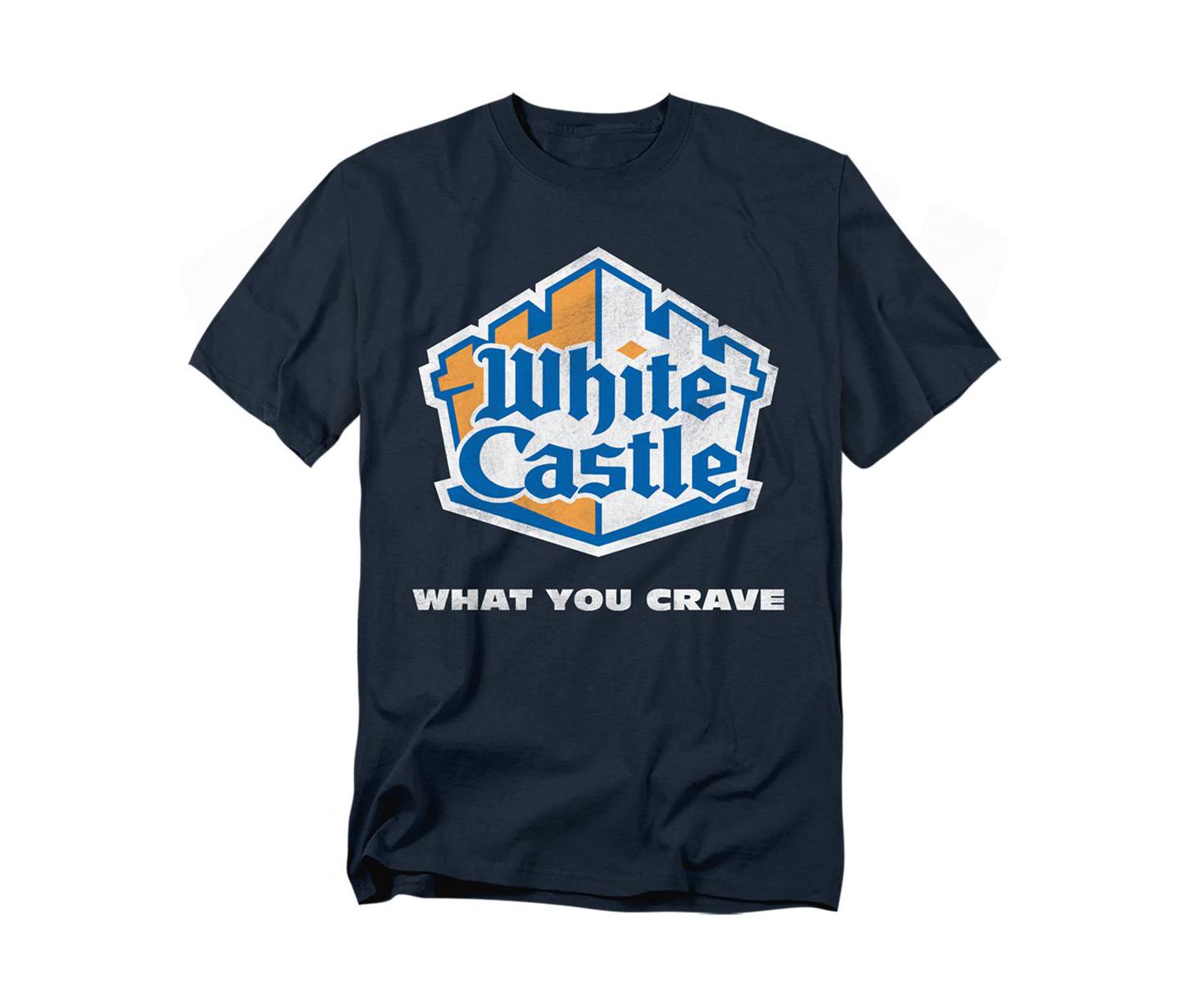 Мужская футболка White Castle Big & Tall Distressed Logo, цвет: Тёмно-синий — фото 1