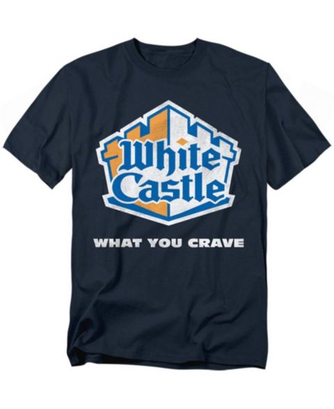 Мужская футболка White Castle Big & Tall Distressed Logo, цвет: Тёмно-синий