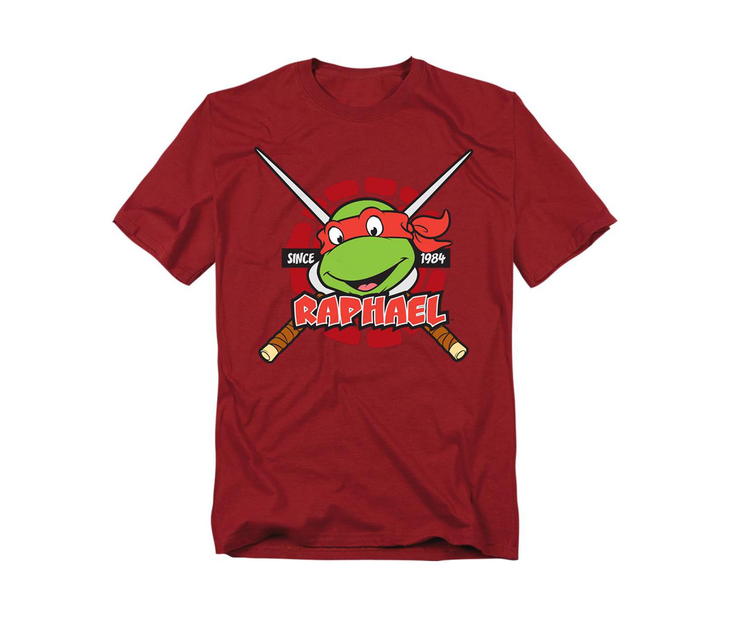 Мужская футболка Teenage Mutant Ninja Turtles Tmnt Raphael Since 1984, цвет: Красный — фото 1