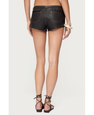 Women's Lace Up Micro Shorts
