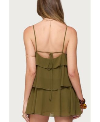 Women's Gwynne Chiffon Ruffled Mini Dress