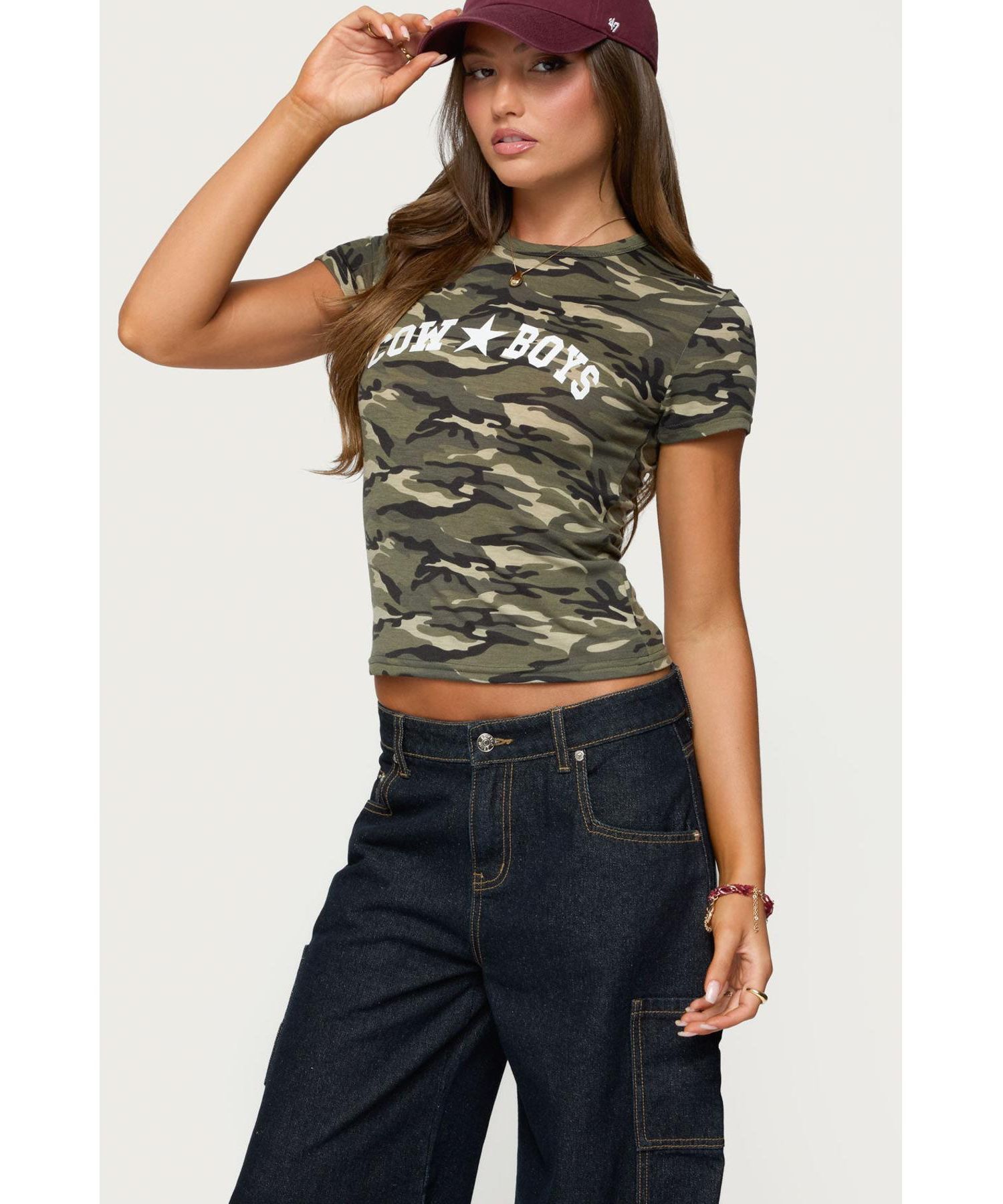 Women's Nika Camo Cowboys T Shirt