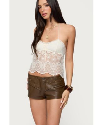 Women's Amarie Sheer Lace Halter Top