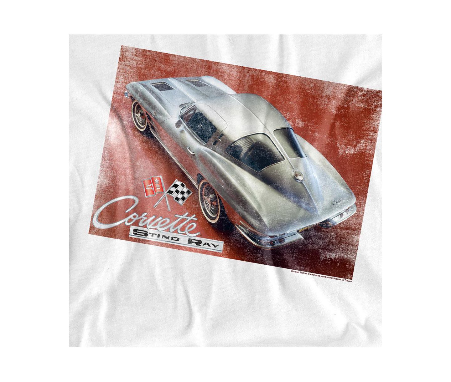 Мужская футболка Corvette Stingray, цвет: Белый — фото 2