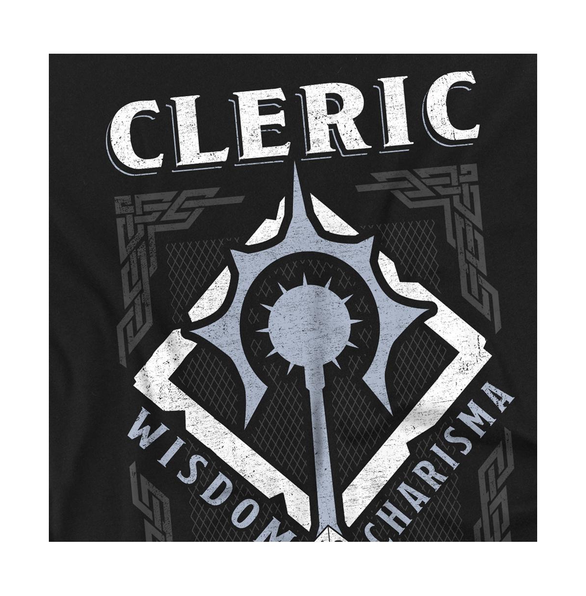 Logovision Men's Dungeons Dragons Cleric Wisdom Charisma T-Shirt