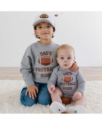 Little and Big Boys Dad's Football Buddy Sweatshirt