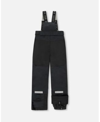 Big Boys Two-Piece Teknik Snowsuit Brown and Black