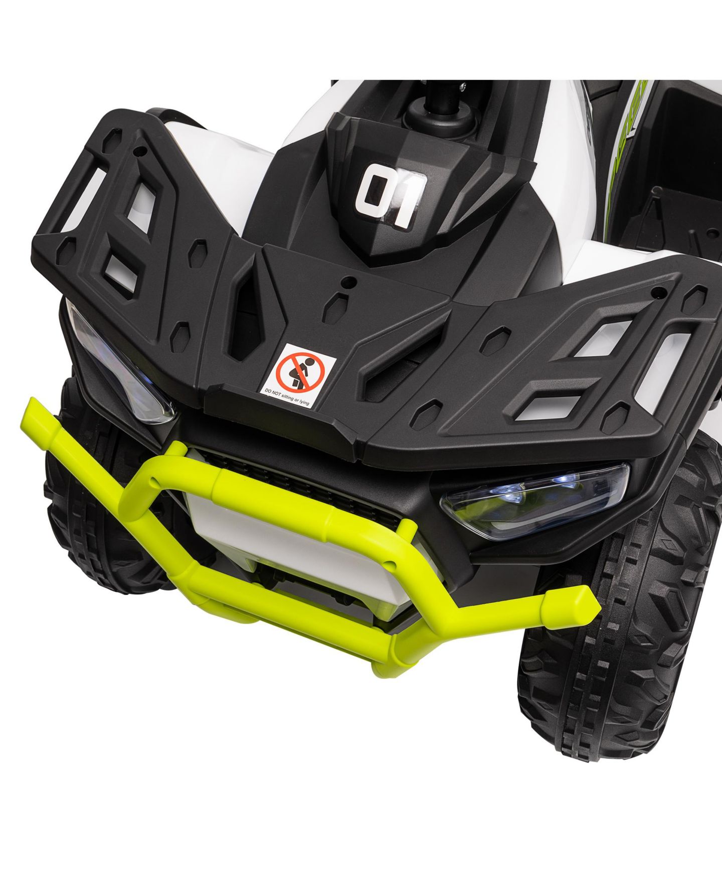 Детская игрушка Qaba 12V Kids ATV 4-Wheel Suspension Ride-On Quad, 66 lbs, Ages 3+, цвет: Зелёный — фото 8