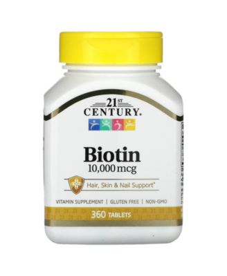 Biotin  10 000 mcg  -  360 Tablets