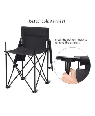 Portable 38 Inch Oversized High Back Camping and Fishing Folding Chair