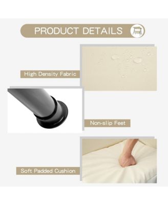 3-Person Metal Patio Swing with Removable Cushion Patio Swing Outdoor Porch Swing Chair for Adults for Garden Backyard Deck