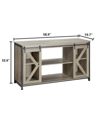 58.9"L x 19.7"W x 32.6"H Storage Cabinet