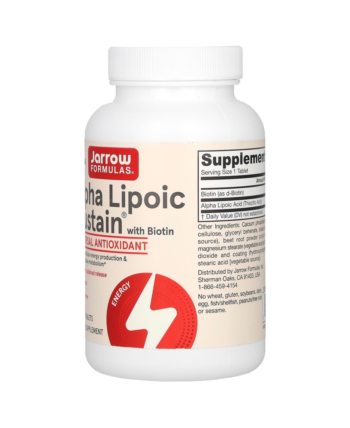 Jarrow Formulas Alpha Lipoic Sustain with Biotin