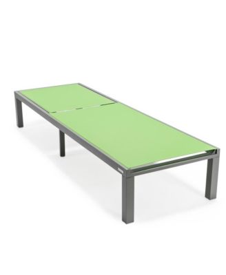 Marlin Patio Chaise Lounge Chair With Grey Aluminum Frame