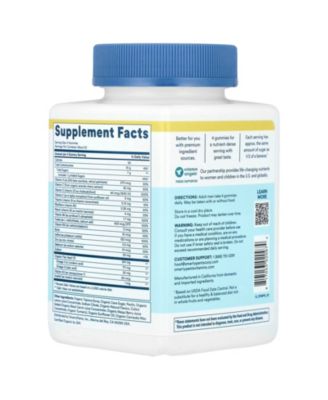 Organic  Men's Multi & Omegas Gummies  Raspberry  Orange  and Cherry  -  90