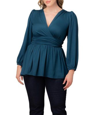 Plus Size Leah Long Sleeve Tunic Top